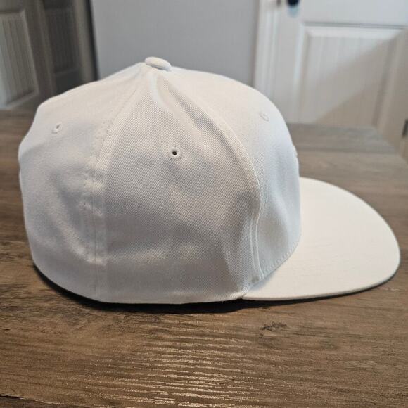 Vintage Alabama Roll Tide Fitted Hat Cap Flat Bill L/XL White Plaid Bama Big Al - Picture 7 of 13